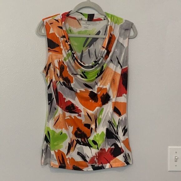 NWOT. Worthington Sleeveless Cowl Neck Top - Picture 2 of 3